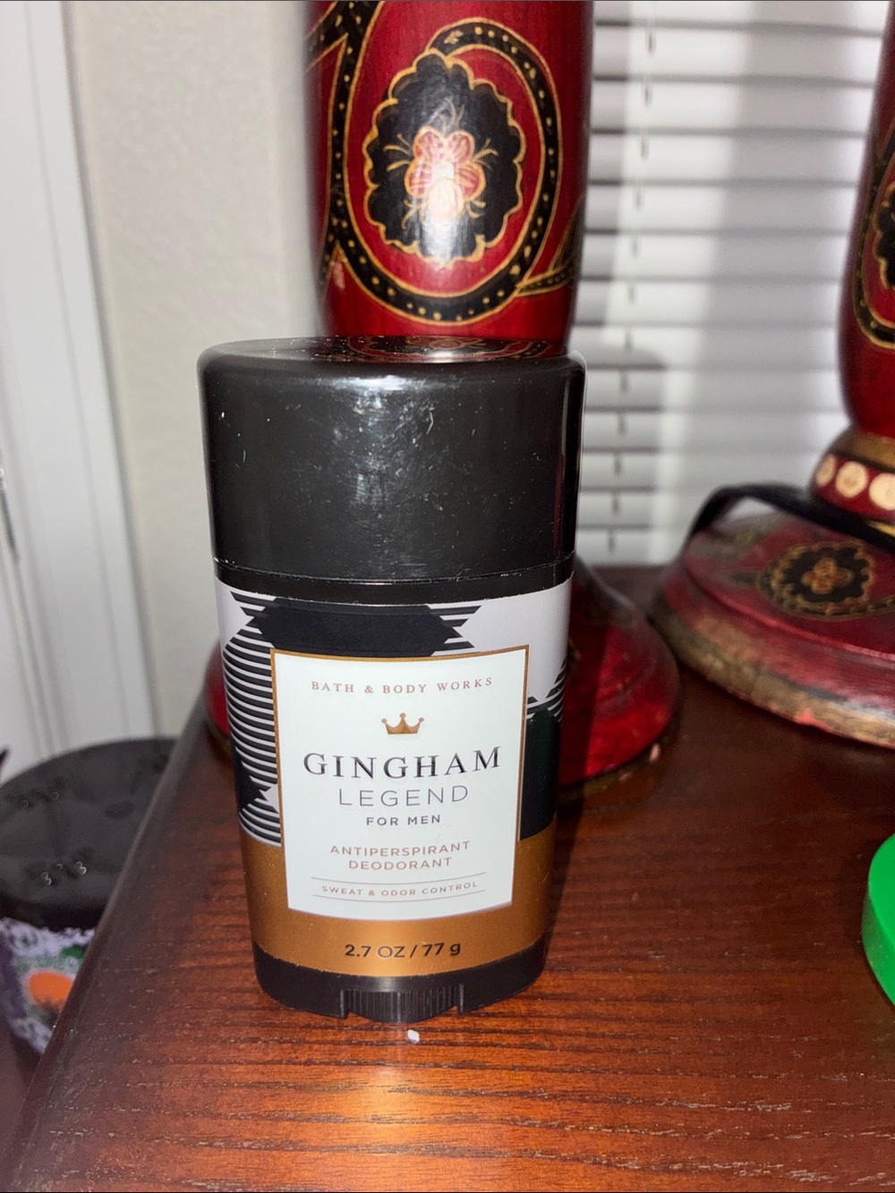 Bath & Body Works Gingham Legend Antiperspirant Deodorant - Black & Gold